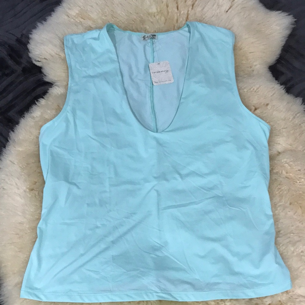 Free People Intimately Top Camisole Second Skin Size M Mint Green